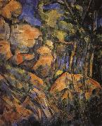 Paul Cezanne near the rock cave china oil painting artist